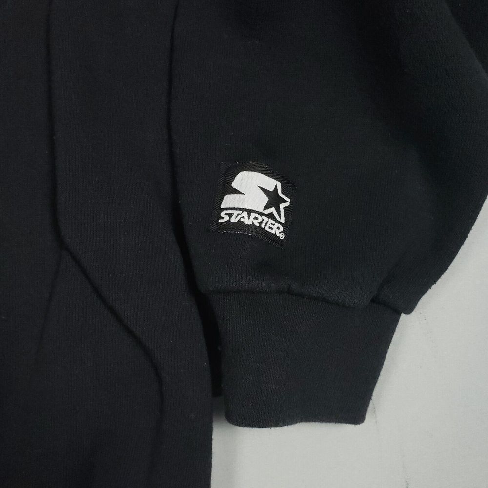 Vtg Starter Philadelphia Flyers Sweatshirt Boy XL Black Embroidered Logo NHL - Picture 6 of 13